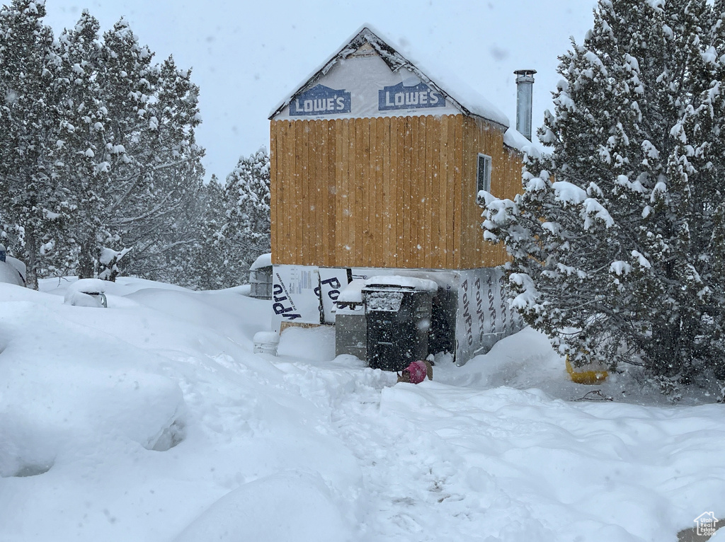 View of snow covered structure