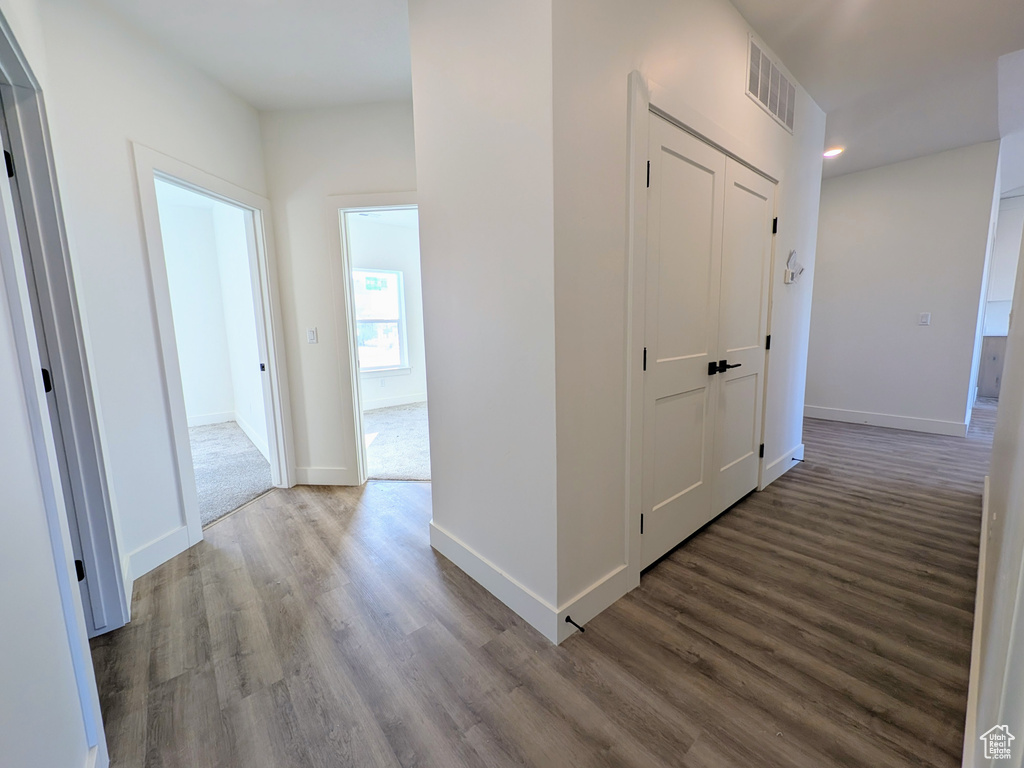 Hall featuring hardwood / wood-style flooring