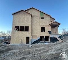 View of rear view of property