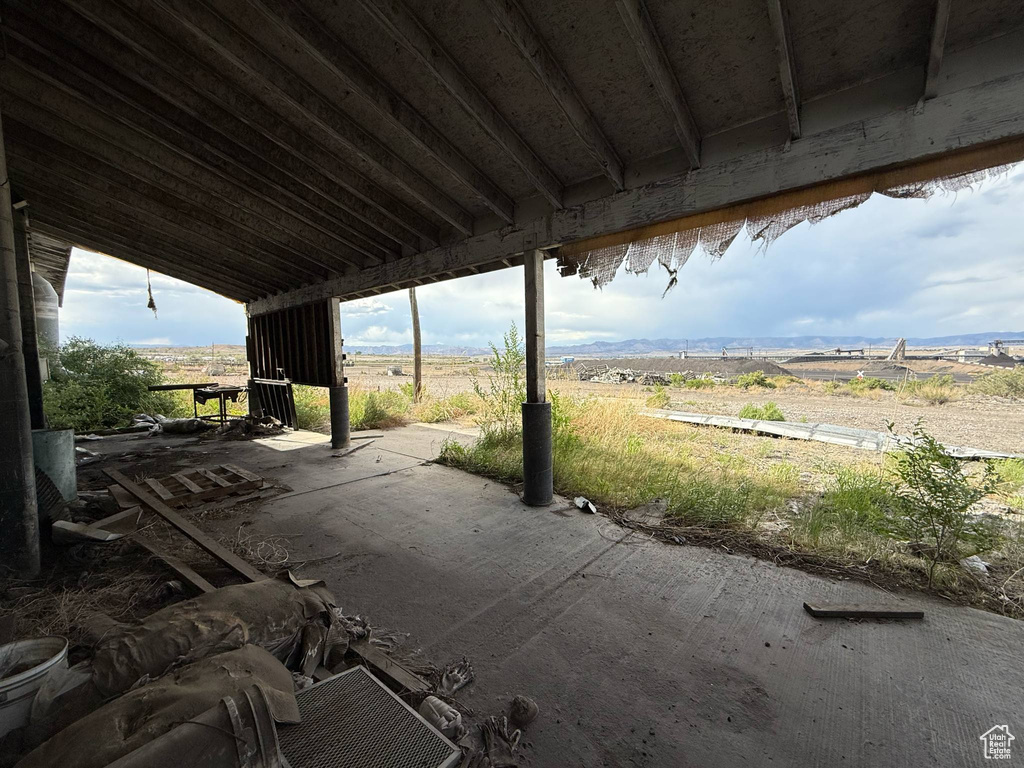 View of patio / terrace featuring a view of rural / pastoral area