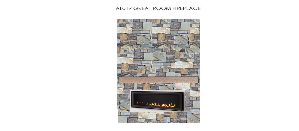 Detailed view of a glass covered fireplace