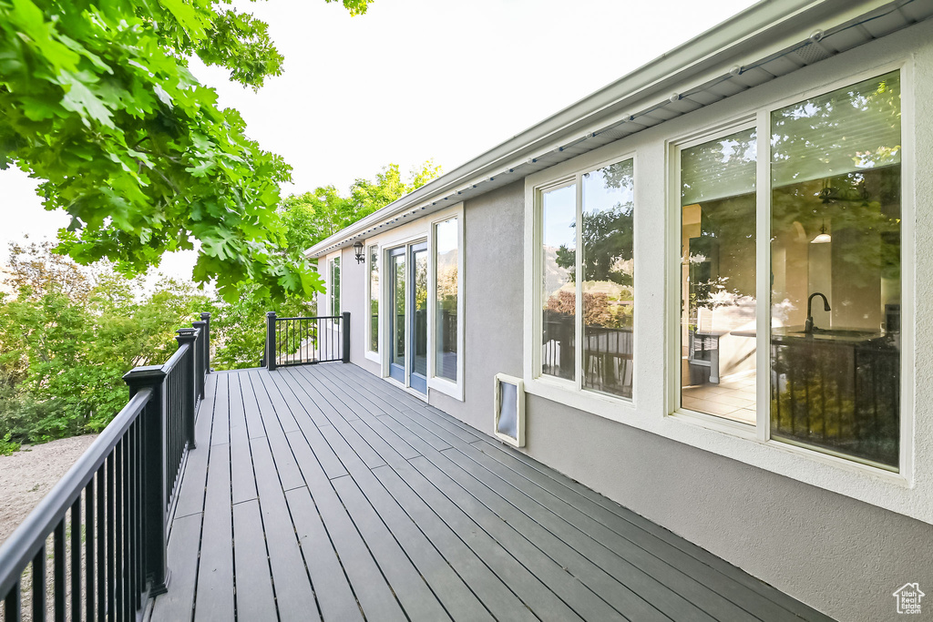 View of deck
