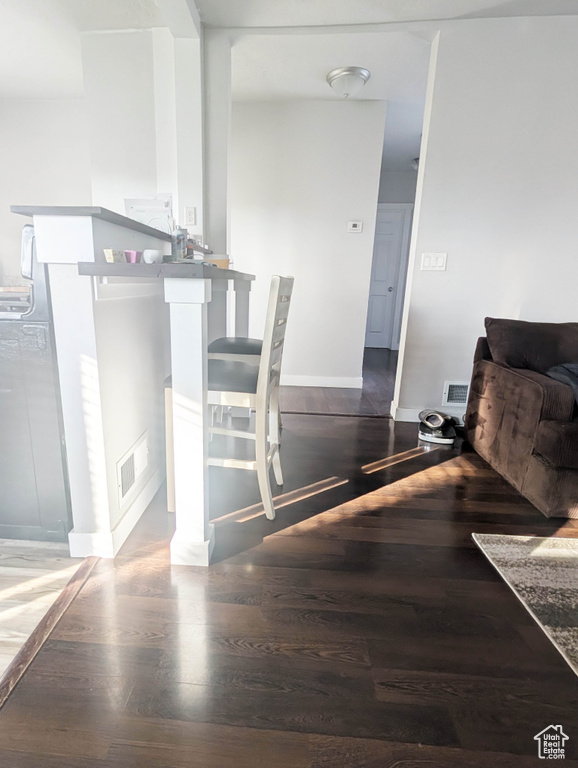 Dining space featuring hardwood / wood-style floors