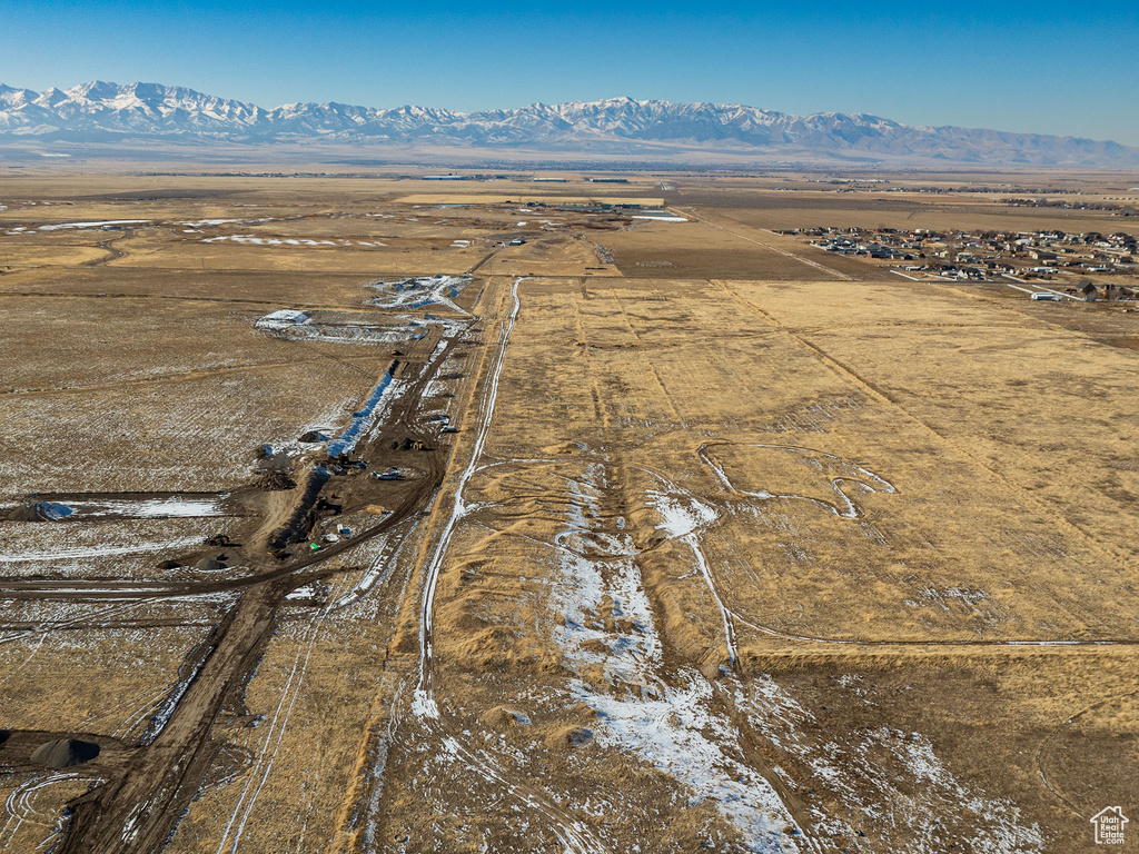 Bird\'s eye view featuring a mountain view and a rural view