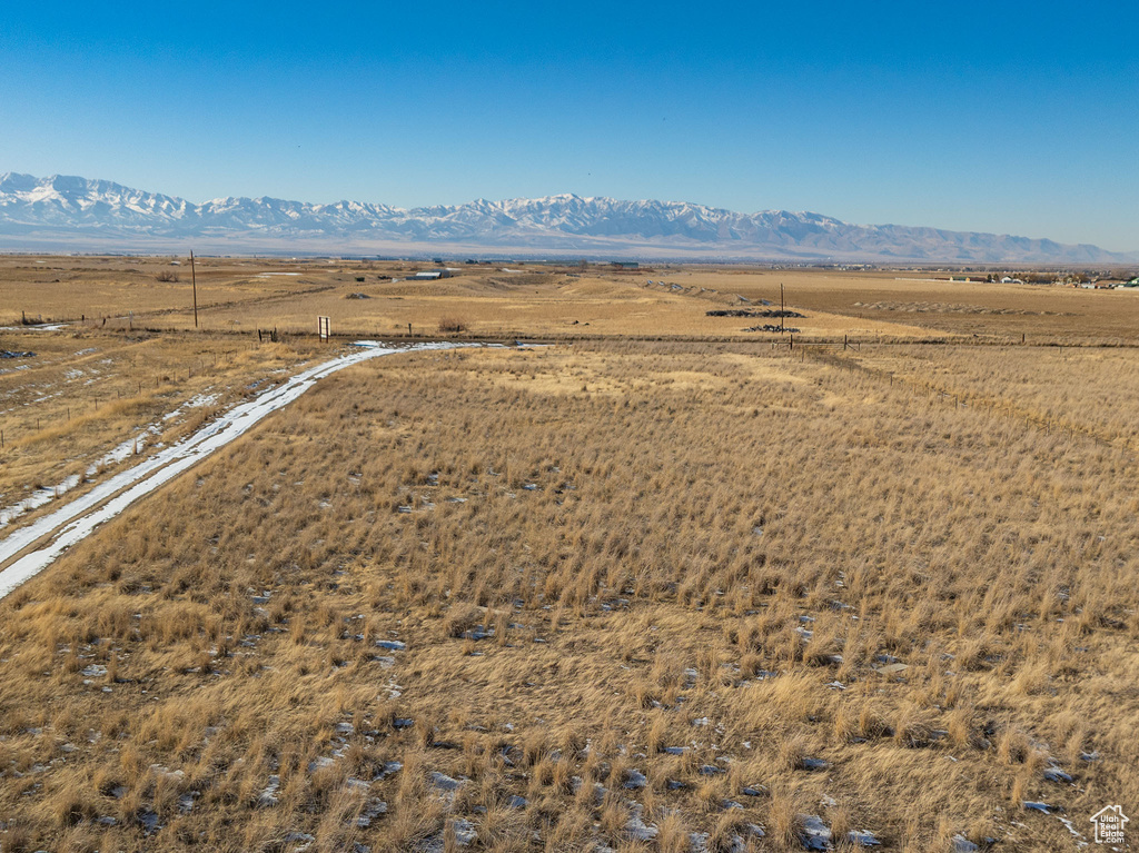 Bird\'s eye view featuring a rural view and a mountain view