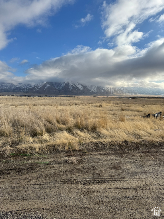 View of mountain feature with a rural view