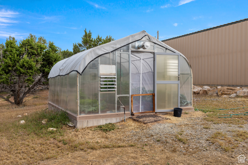 View of greenhouse