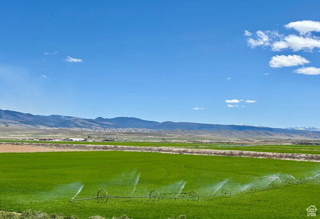 Mountain view featuring a rural view