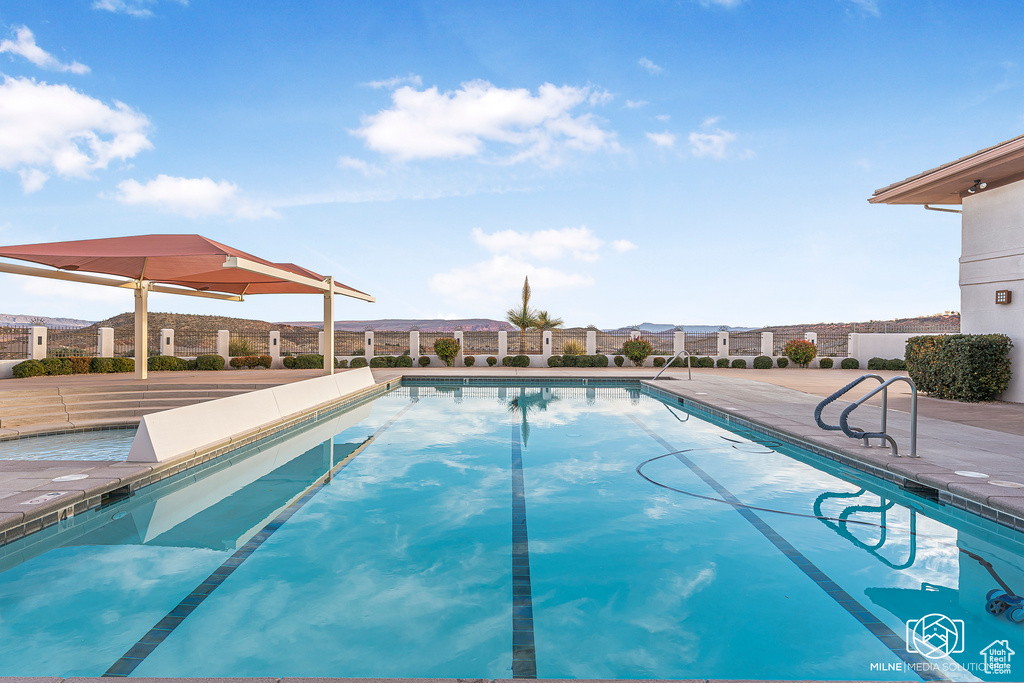 View of pool