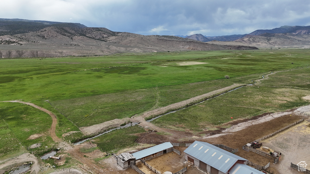 Mountain view featuring rural landscape
