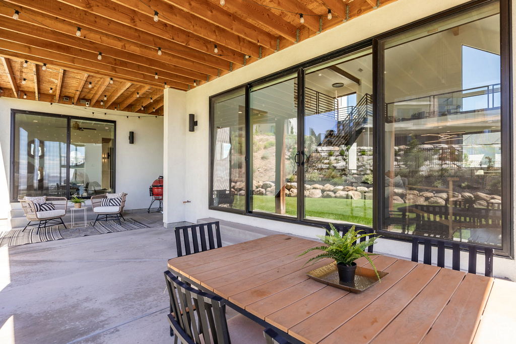 View of patio
