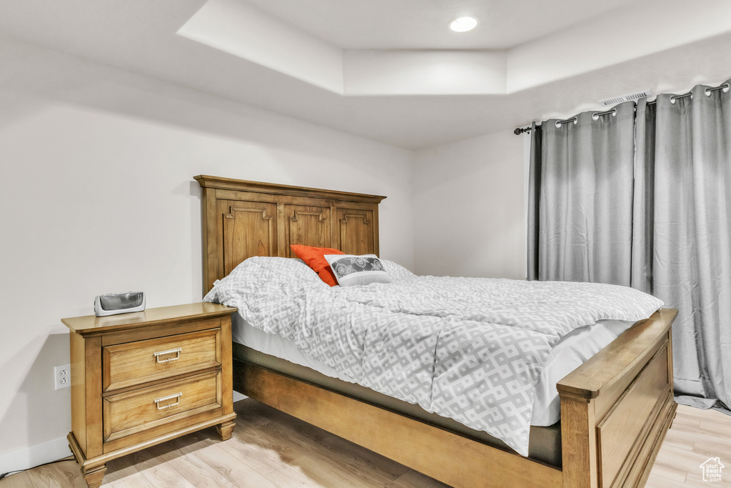 Bedroom featuring light hardwood / wood-style flooring