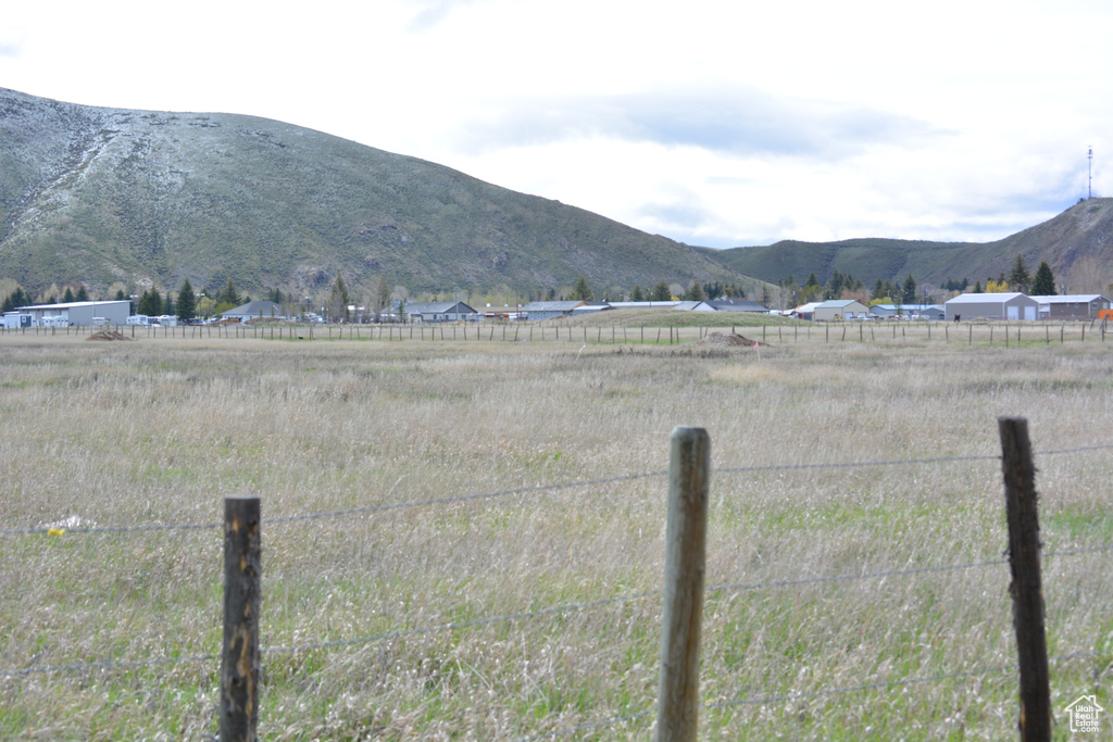 Mountain view featuring rural landscape