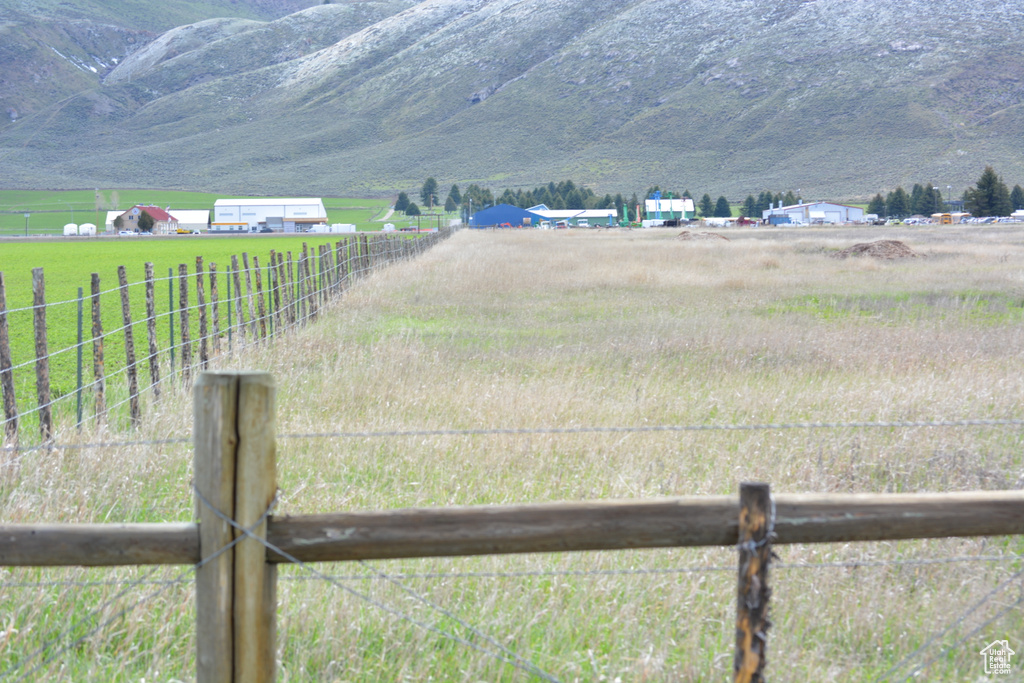 Mountain view featuring rural landscape