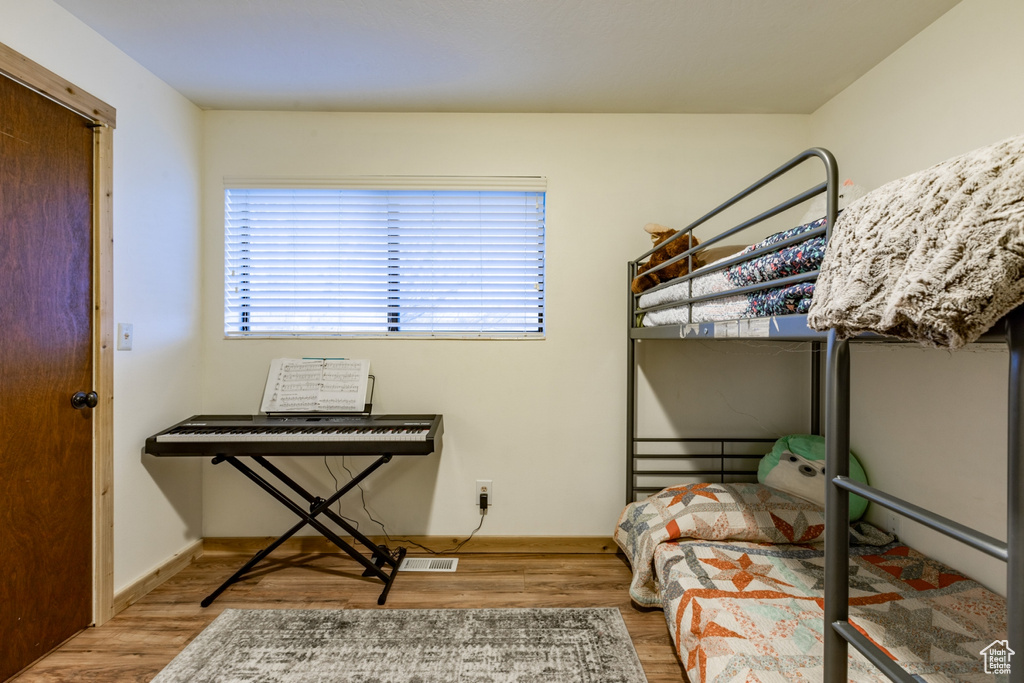 Bedroom featuring light hardwood / wood-style flooring