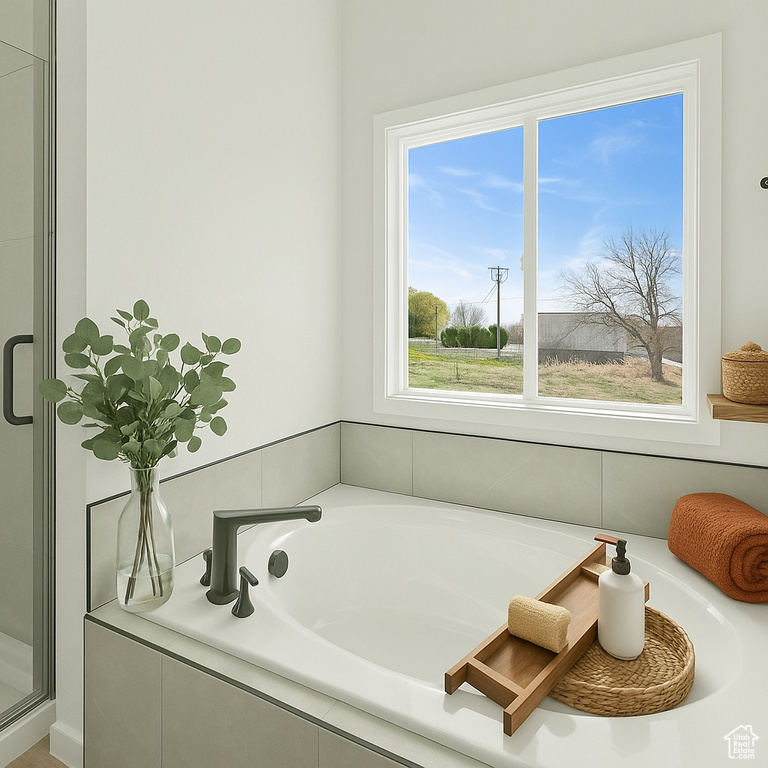 Bathroom with a bath