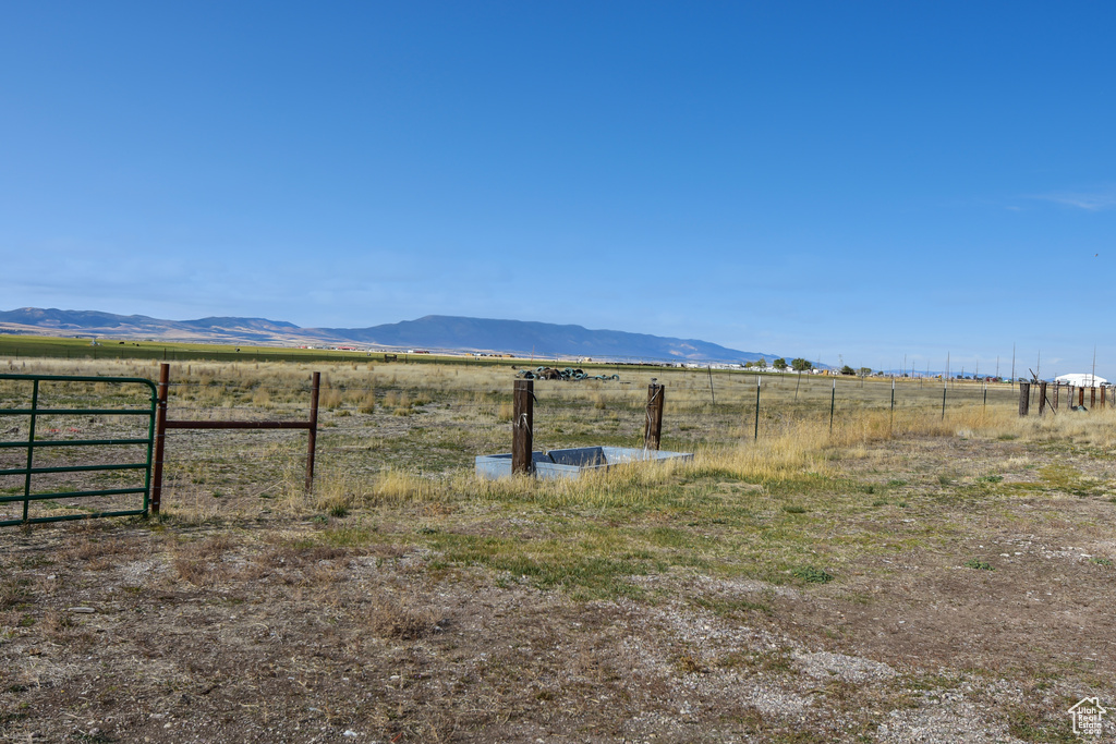 Property view of mountains featuring a rural view
