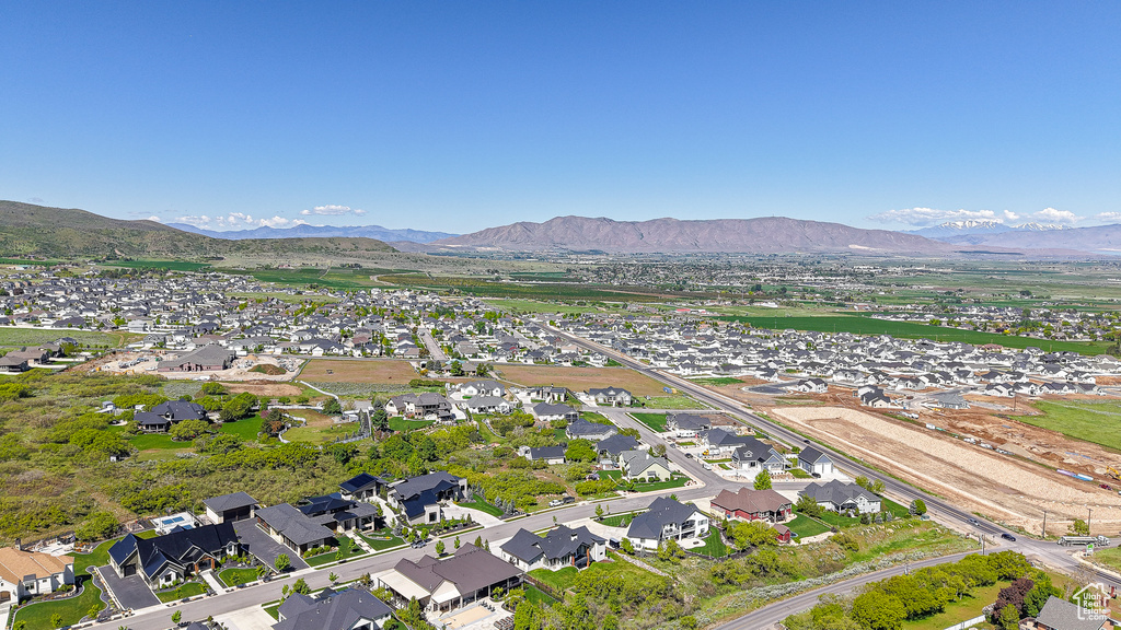 View of property location with nearby suburban area and a mountain backdrop