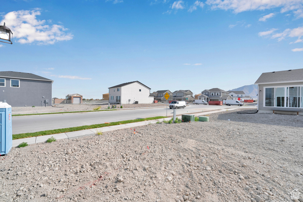 View of yard featuring a residential view