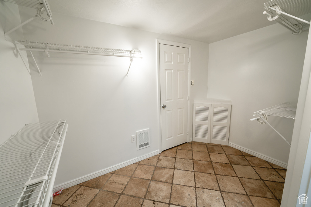 View of spacious closet