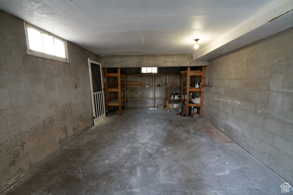 View of basement