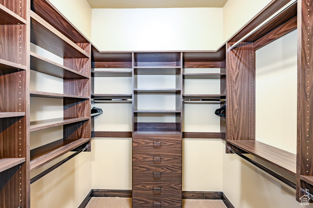 View of spacious closet