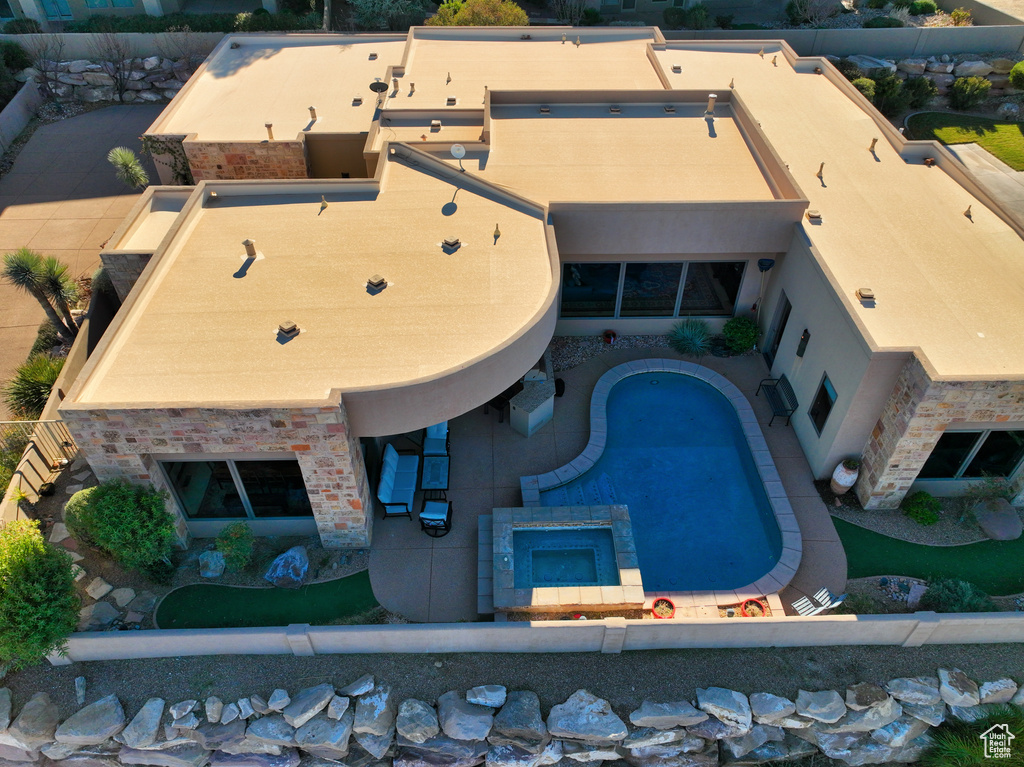 View of pool