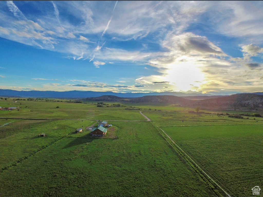 Mountain view with a rural view