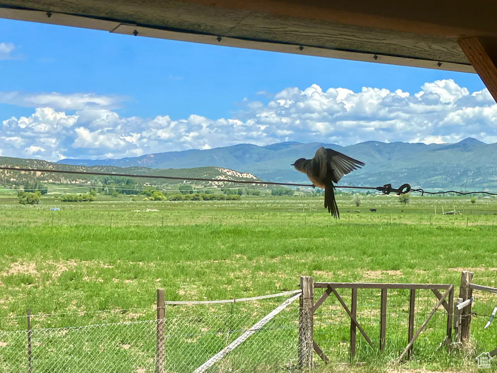 View of mountain feature featuring a rural view