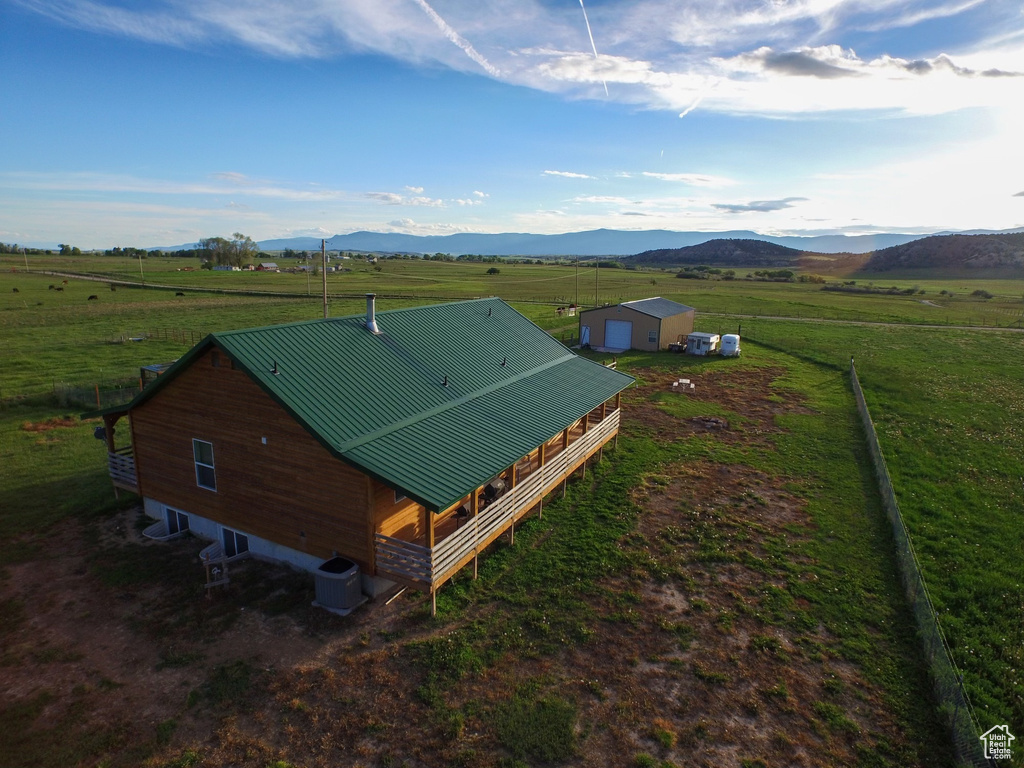 Bird\\\'s eye view featuring a mountain view and a rural view