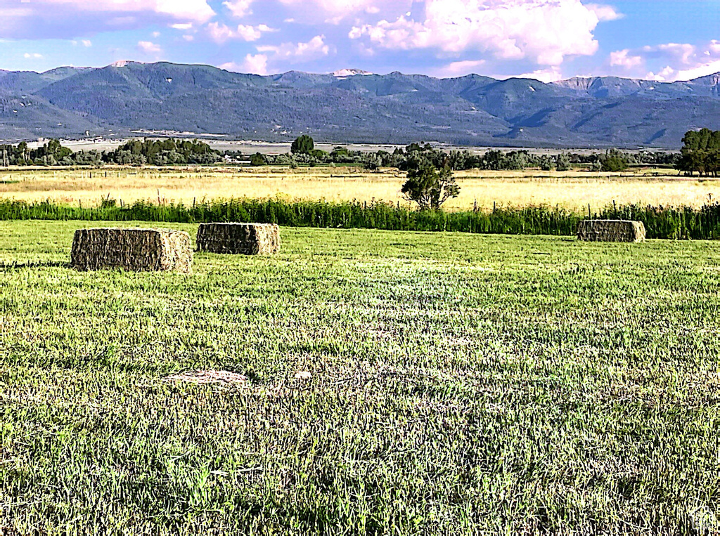 Property view of mountains featuring a rural view