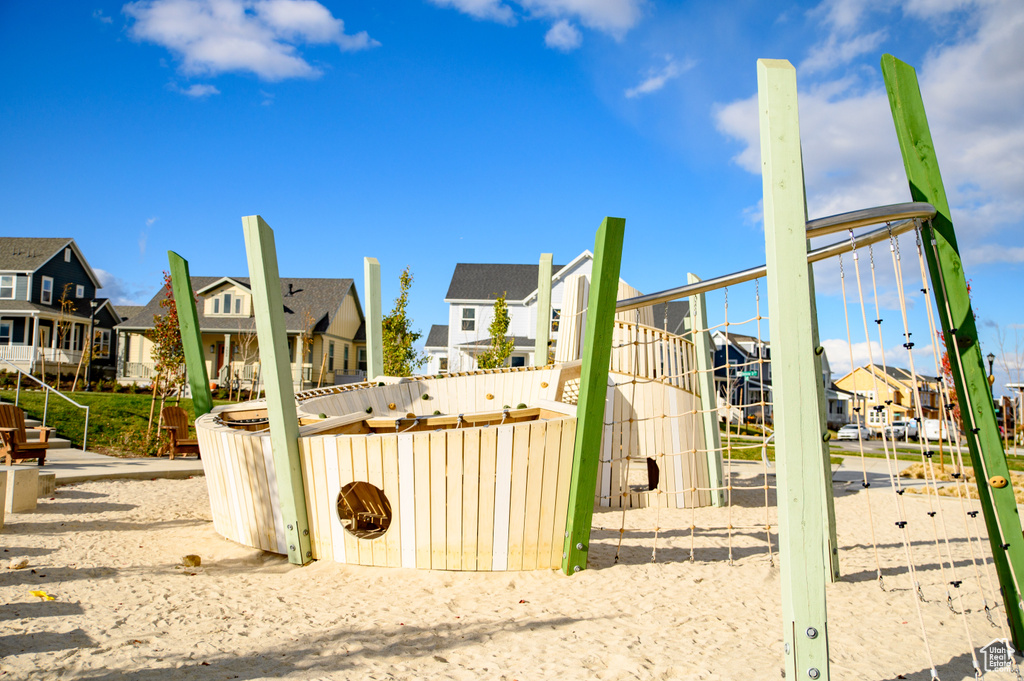 View of jungle gym