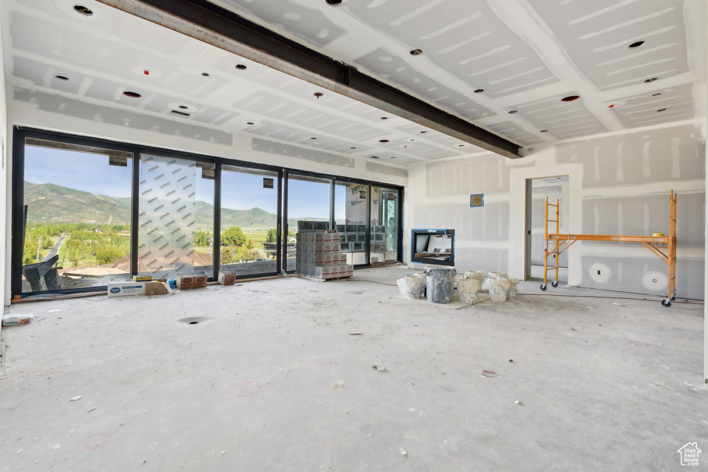 View of unfurnished living room