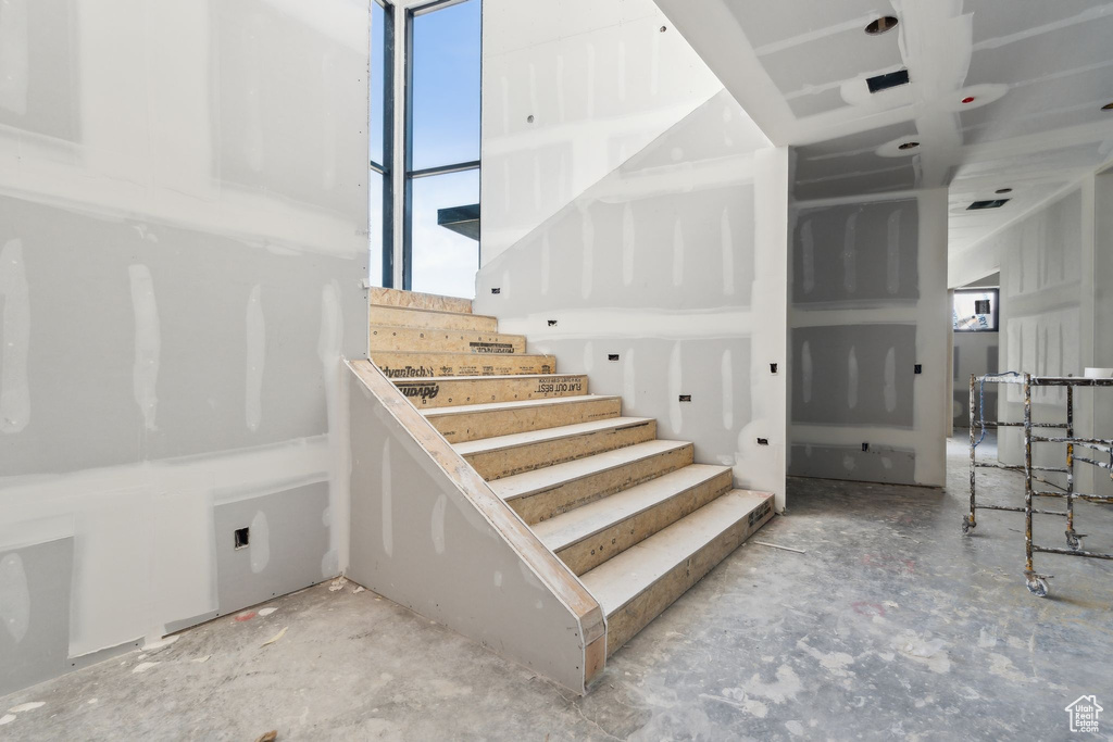 View of stairs