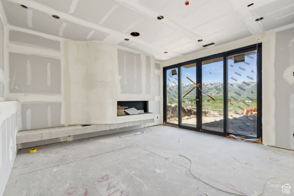 View of unfurnished living room
