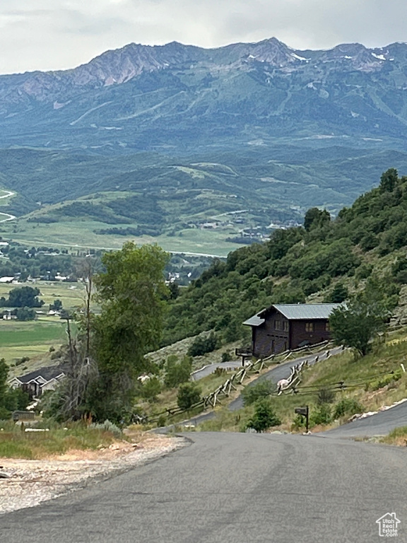 View of mountain backdrop