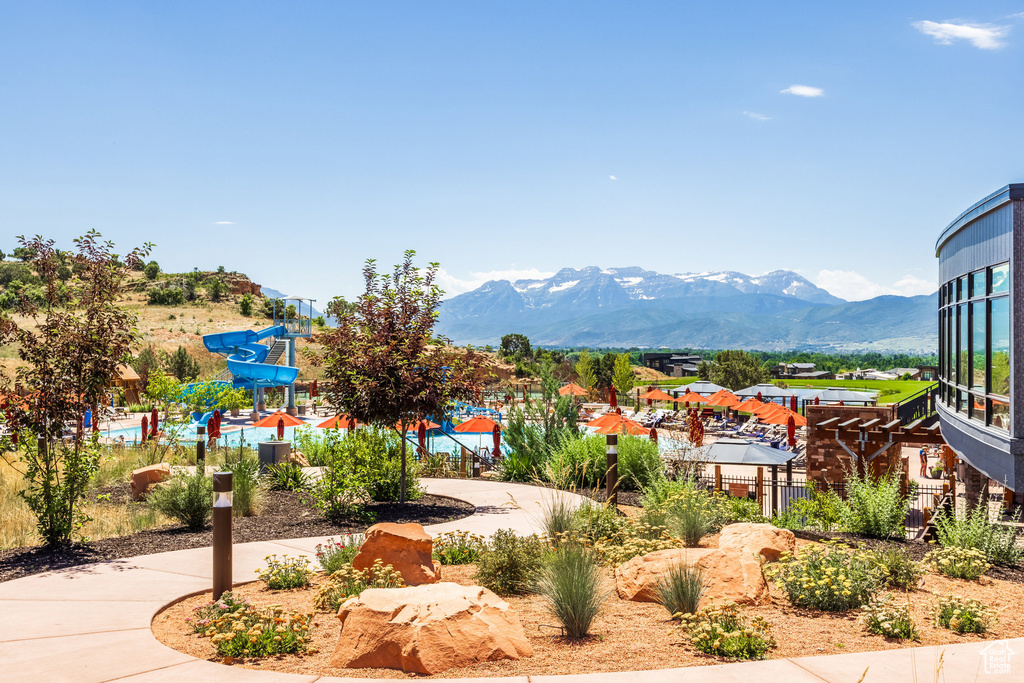 View of mountain backdrop