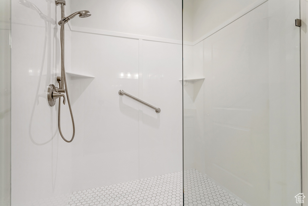 Bathroom featuring a shower