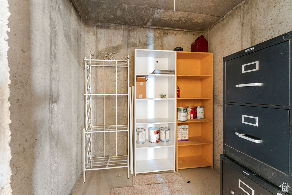 View of storage room