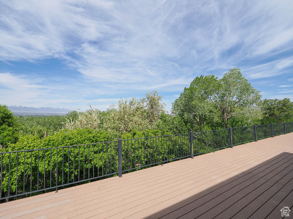 View of deck