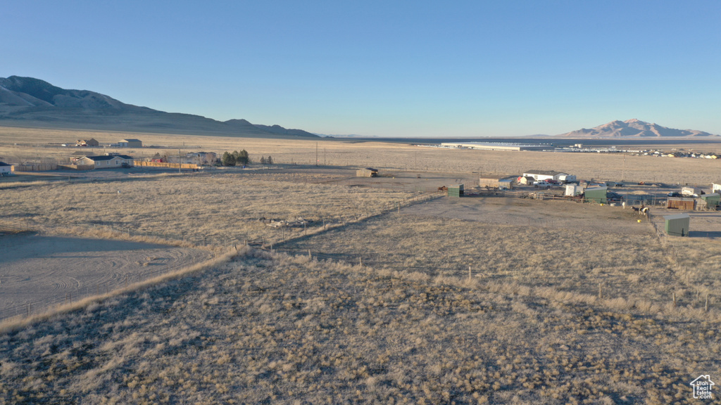 Mountain view featuring a rural view