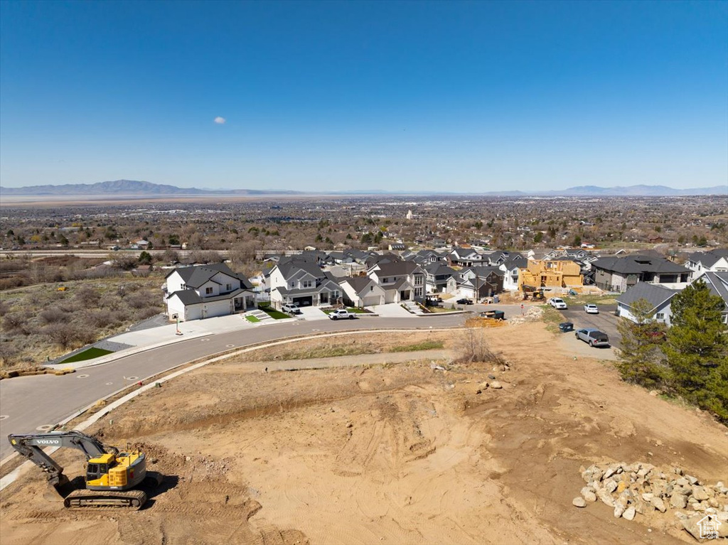 Bird\\\'s eye view featuring a mountain view and a residential view