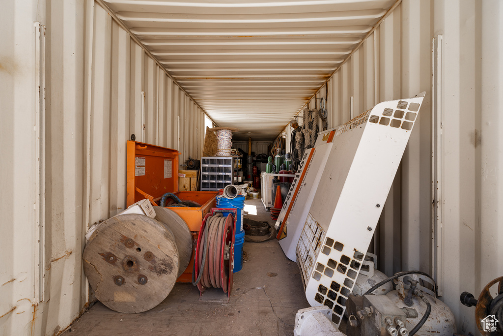 View of storage area