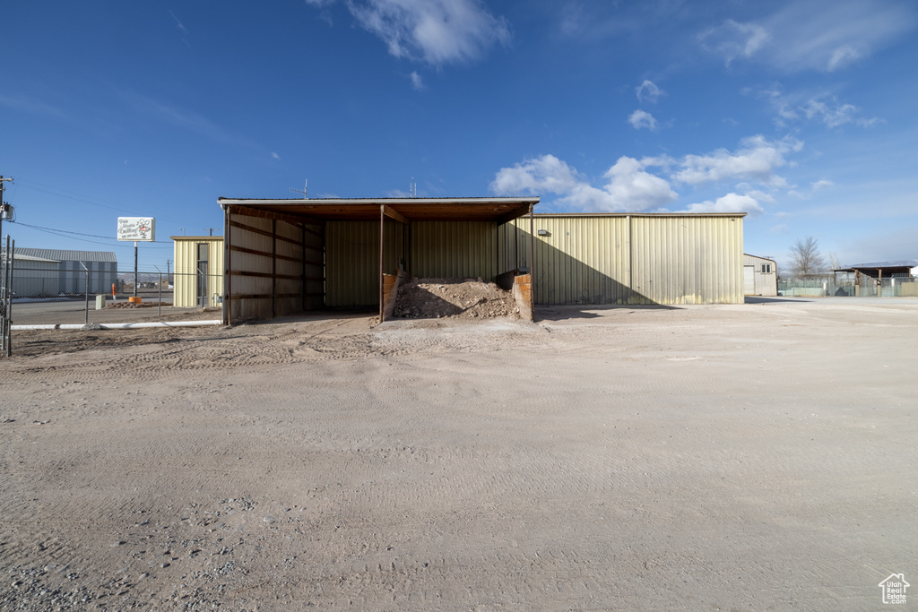 View of outdoor structure