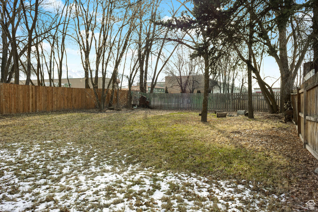 View of snowy yard