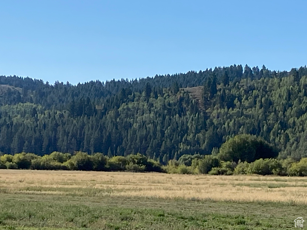 View of mountain feature with a rural view