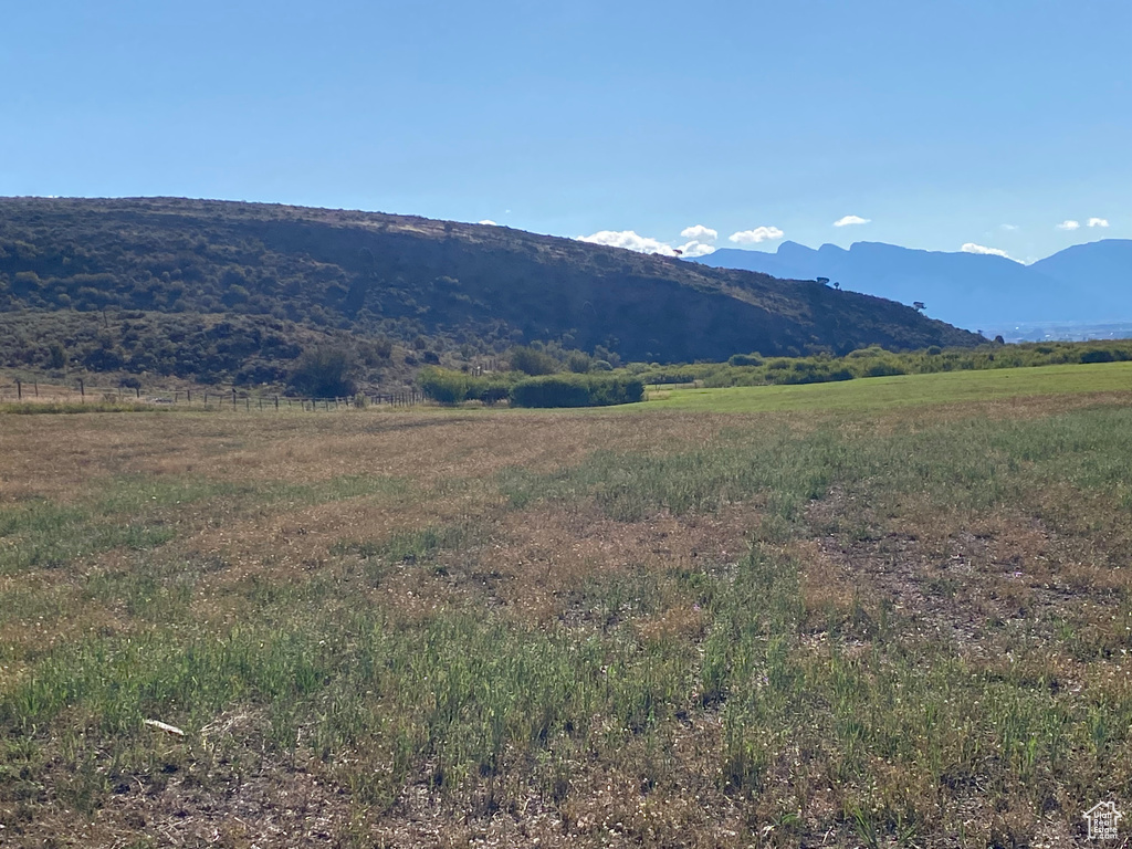 Mountain view featuring a rural view