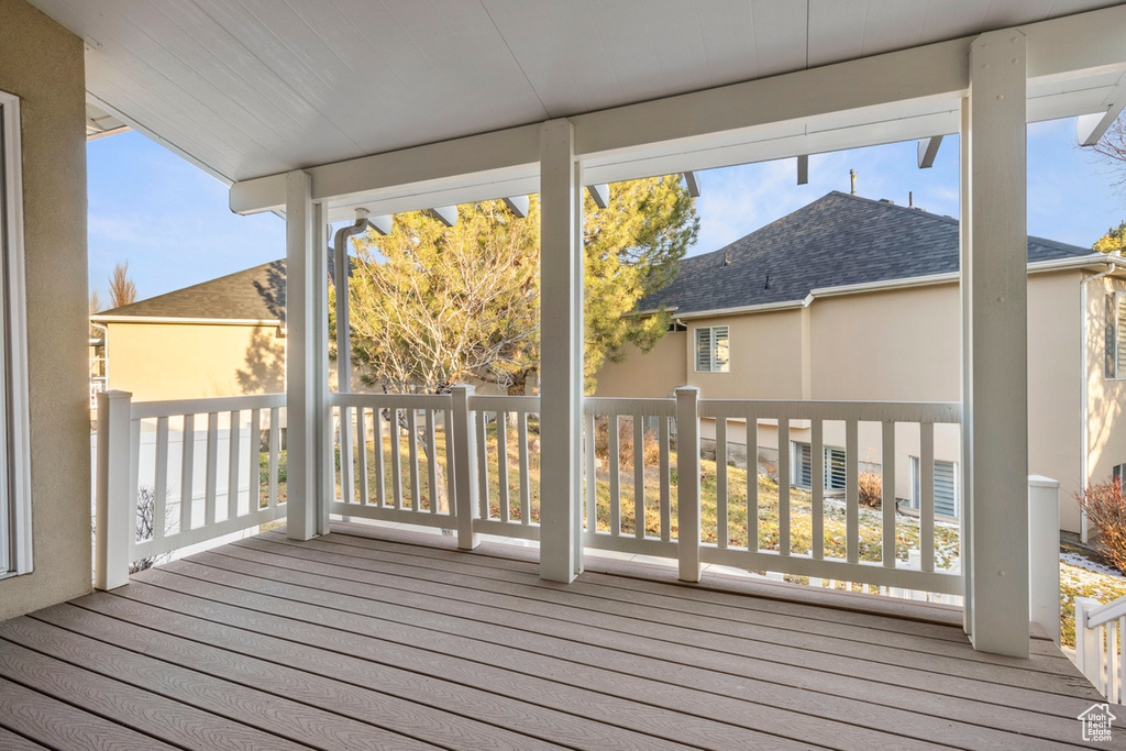 View of deck