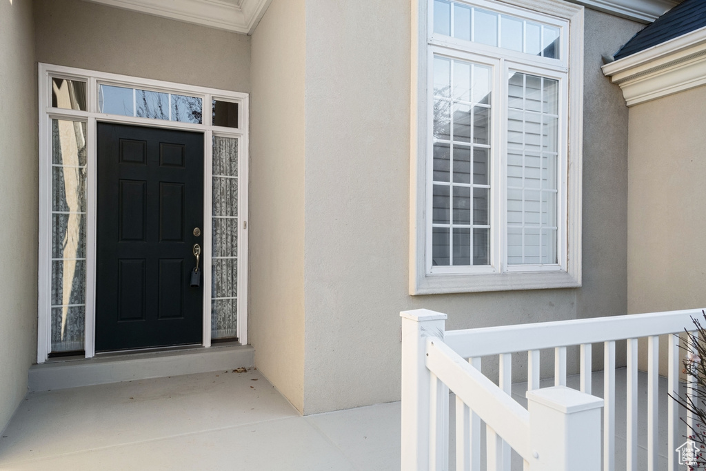 View of entrance to property