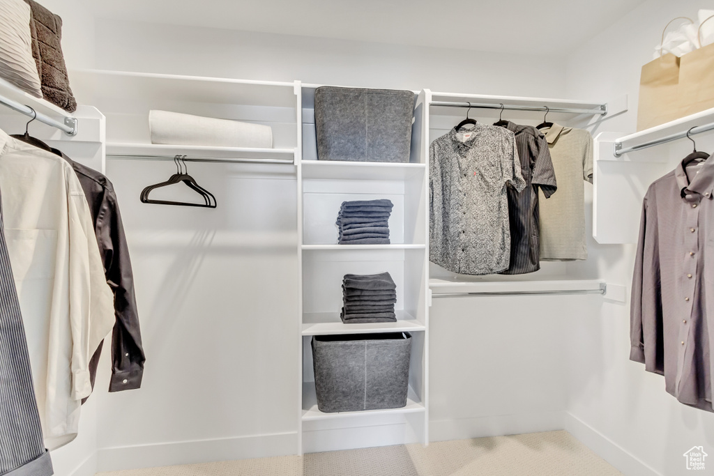 View of spacious closet